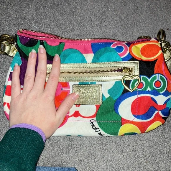 Coach Colorful Signature Shoulder Bag - Picture 4 of 5